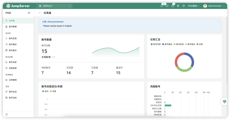 JumpServer PAM 特权账号管理